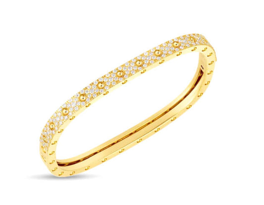 LBT-888691AJBAXS、方形手镯、密镶、凹珠、半钻