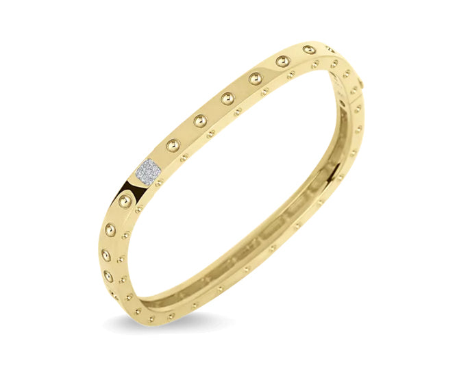 LBT-888523AJBAXS, square bracelet, concave beads, with diamonds