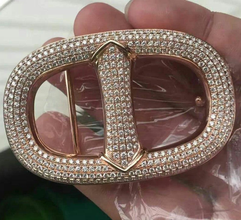 AiHshi-H129003T full diamond Japanese lettering belt buckle