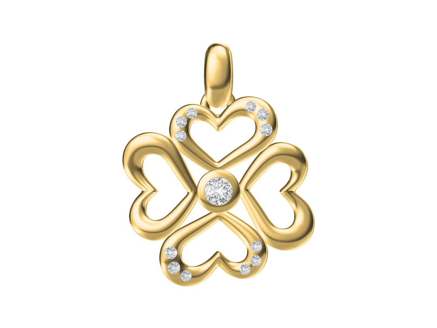 BJ-G33P18 heart-shaped pendant