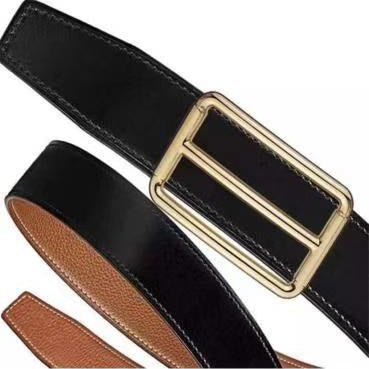 AiHshi-H256327B light gold square Japanese belt buckle