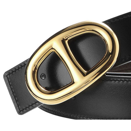AMS-H193435T passenger version pig nose Japanese lettering light gold belt buckle