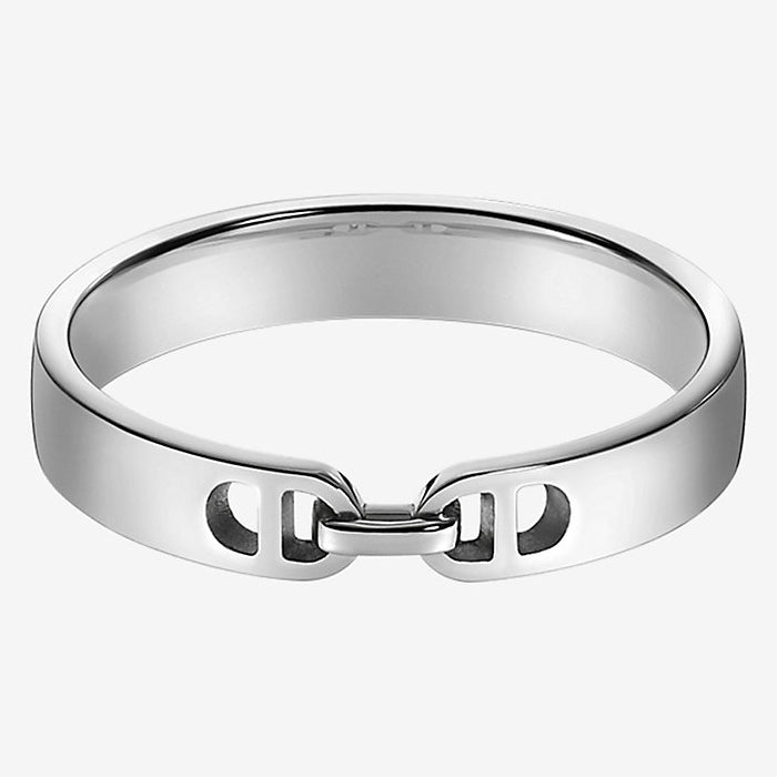 AiHshi-H114610B 3mm light gold Japanese headline ring 16#