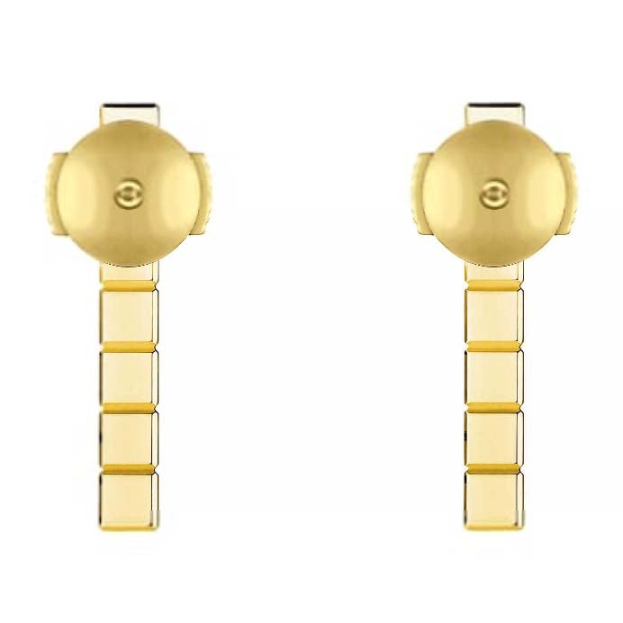 XB-837702-5001 plaid, light gold earrings