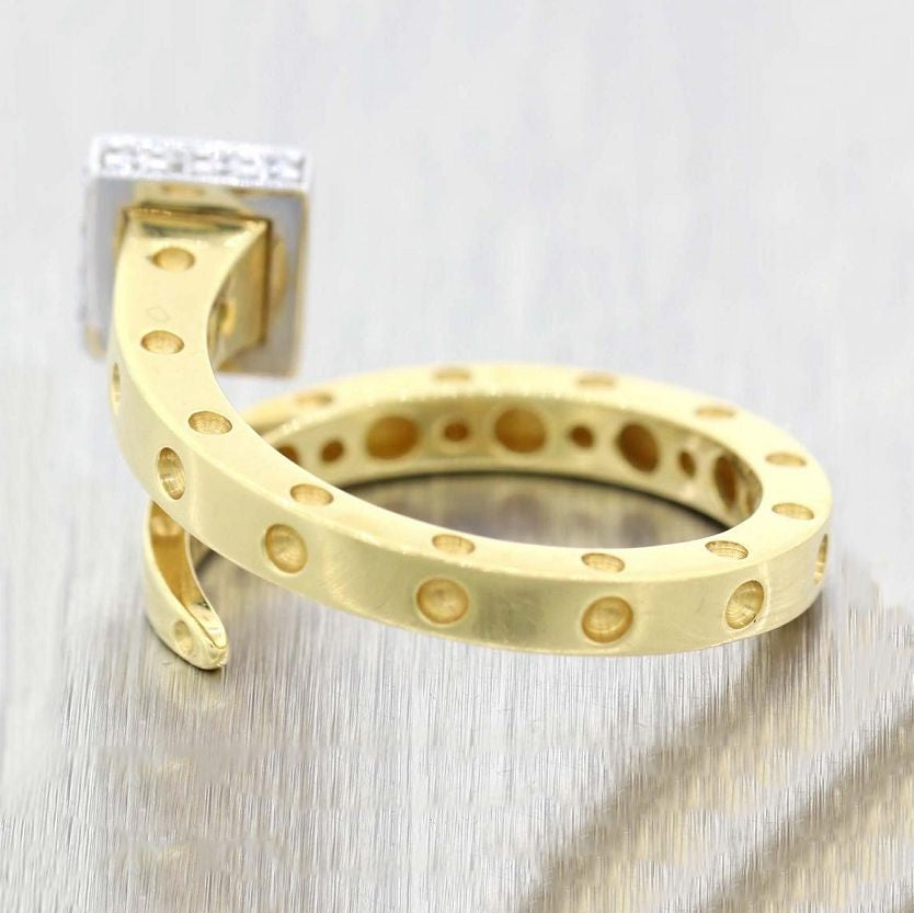 LBT-YX1532487 color light gold square nail head ring