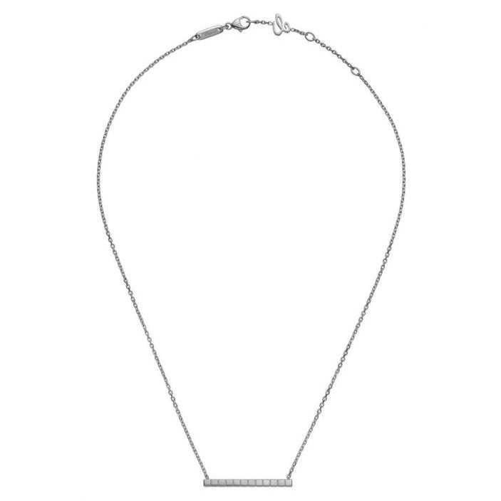 XB-817702-1001 light gold lattice chain pendant necklace