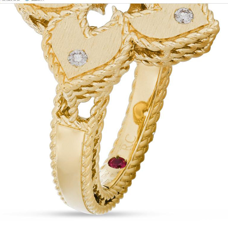 LBT-ADR777RI2803扭绳四叶草直臂戒