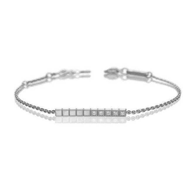 XB-857702-1002 Plaid Half Diamond Bracelet