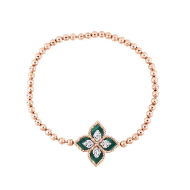 LBT-ADV777BR3033 twisted rope four-leaf clover 20mm, beads