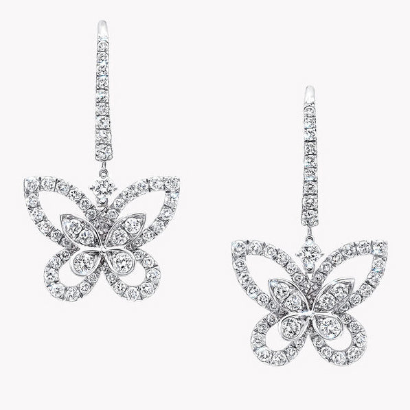 GLF-RGE1617 double wings butterfly earrings