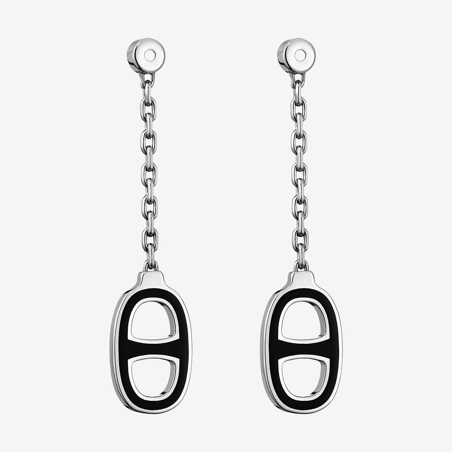 AiH Shi-H603001B Glue Japanese Character Earrings Pig Nose Earrings