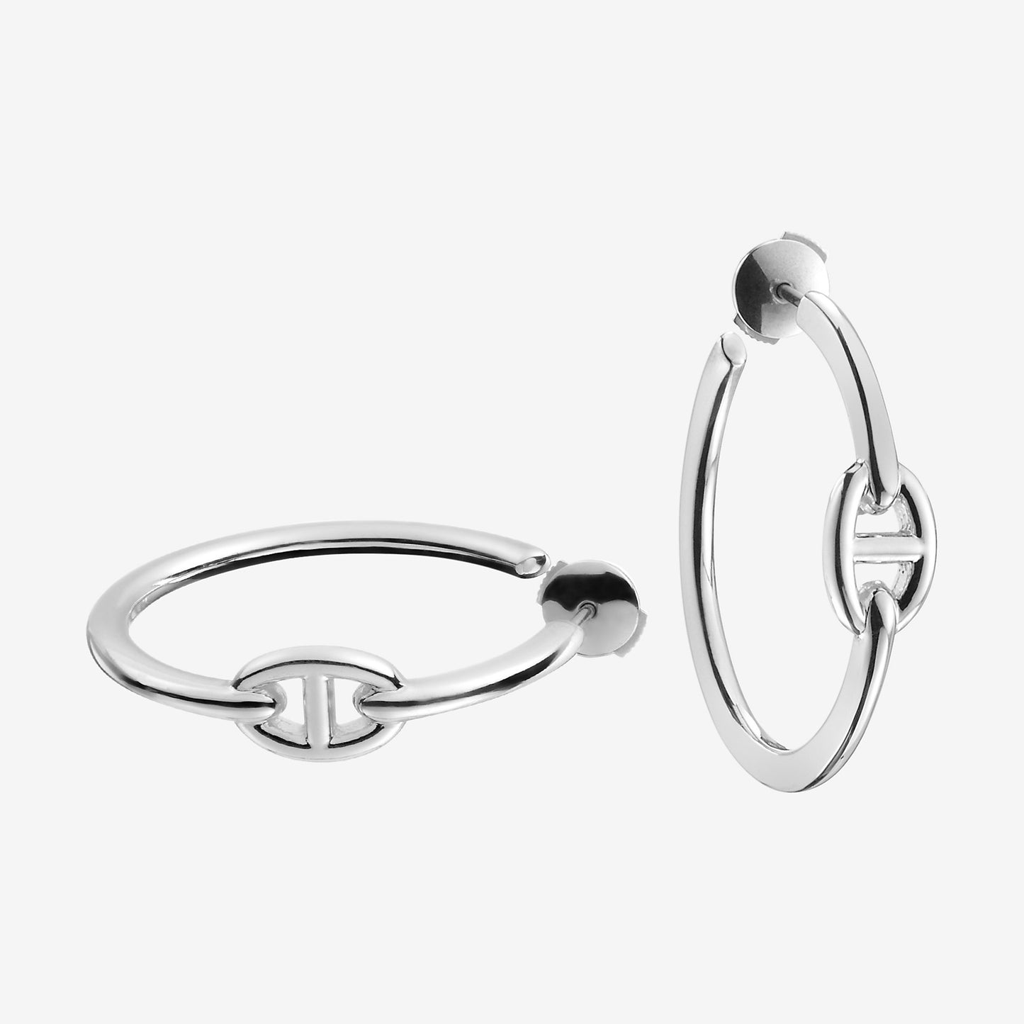 AiHshi-H194406B light gold pig nose Japanese word earrings