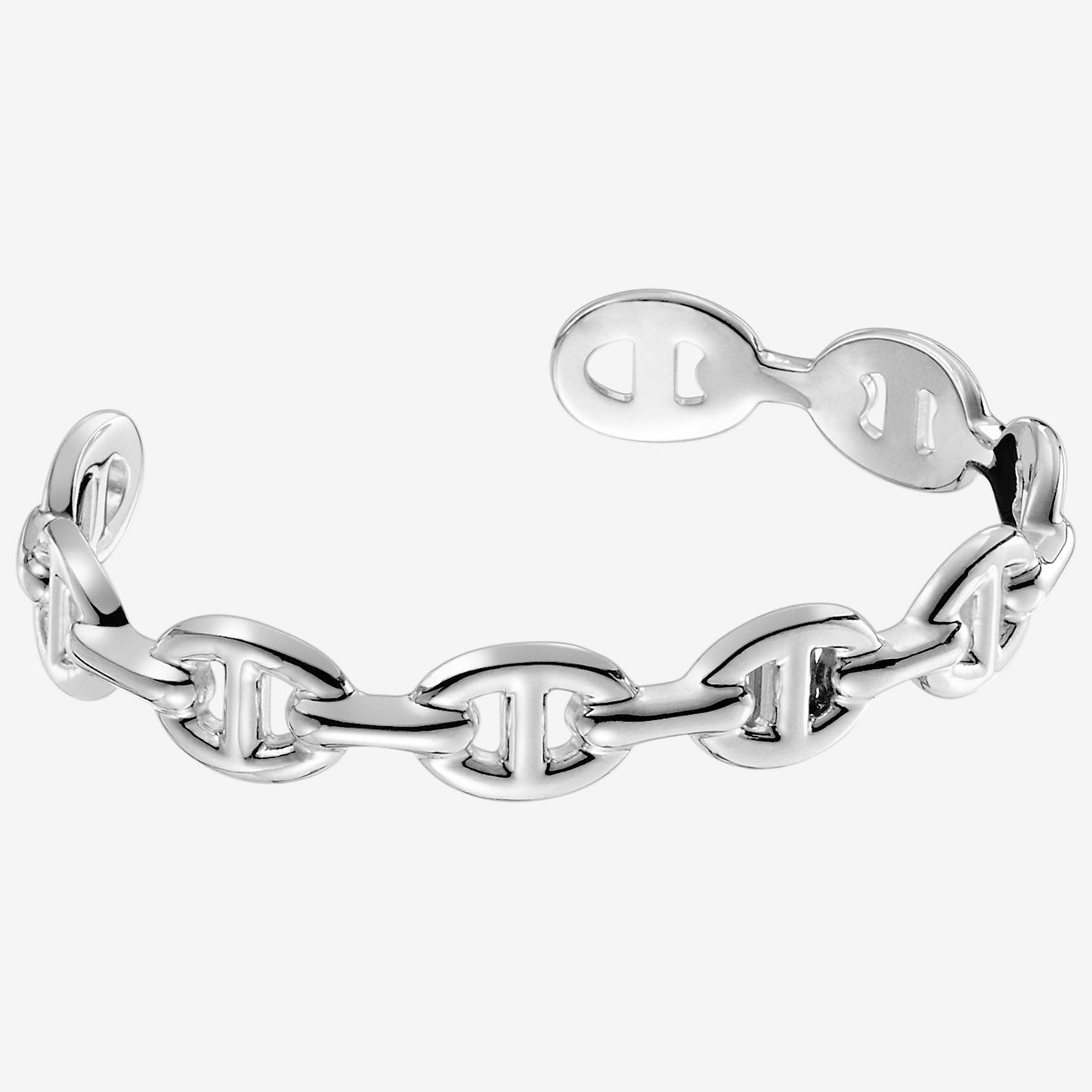 AiHshi-H109509B pig nose light gold multi-day word open bracelet 20#