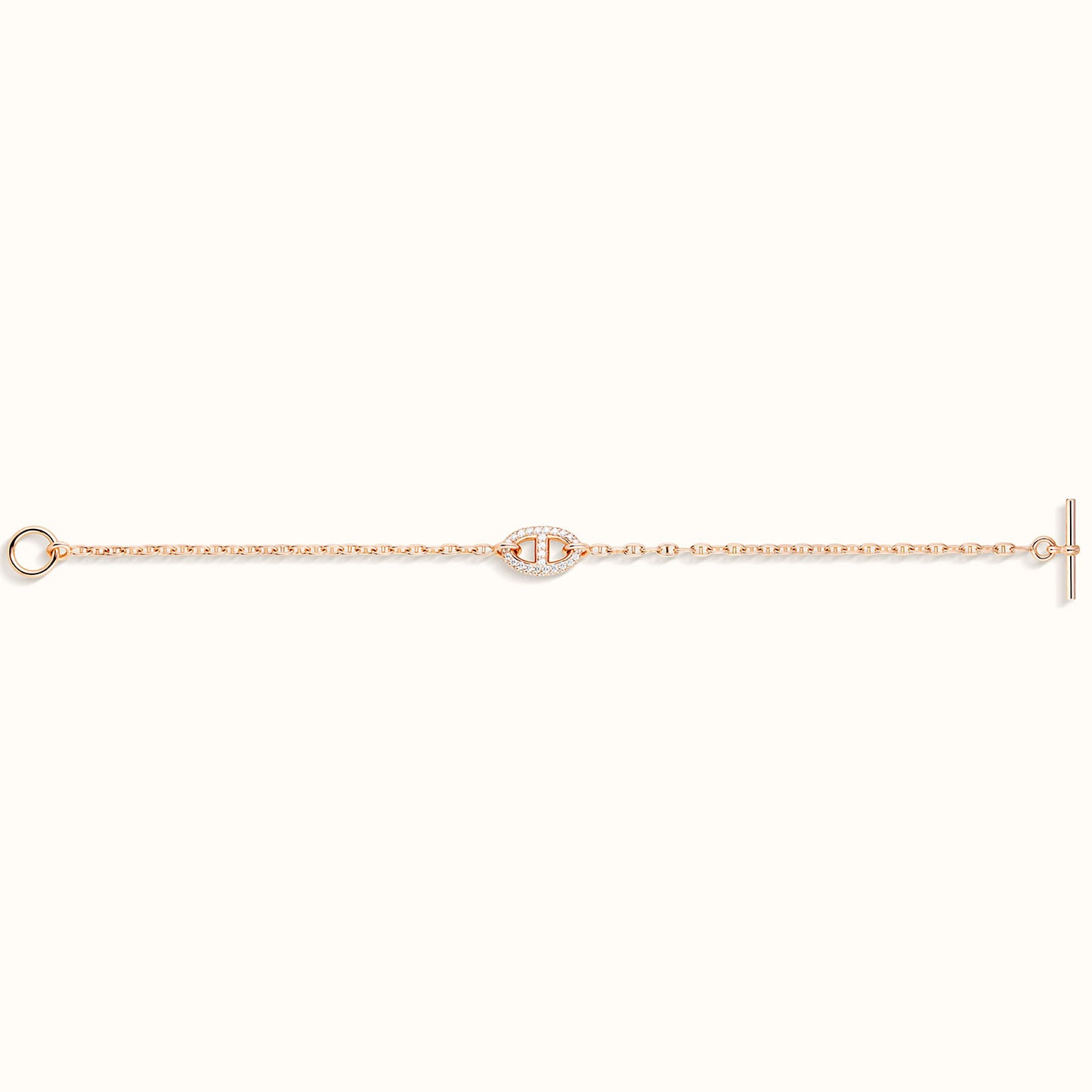 AiHshi-H328266B pig nose Japanese character diamond bracelet