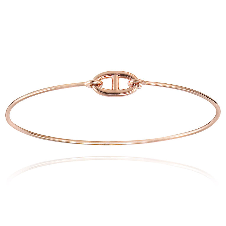 AiHshi-H109060B light gold Japanese character pig nose coil bracelet