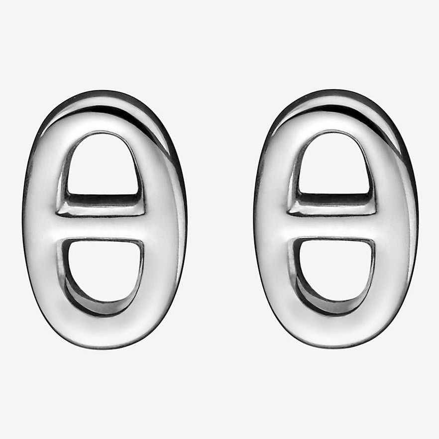 AiHshi-H215503B guest version light gold pig nose Japanese character earrings