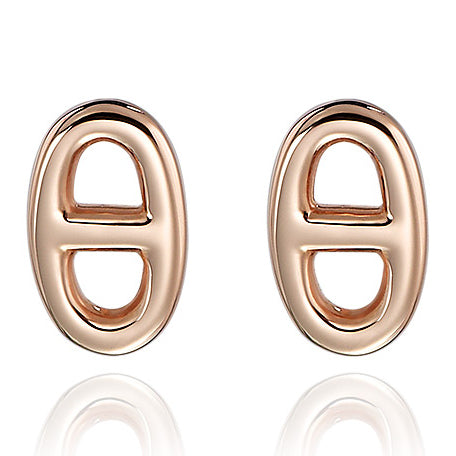 AiHshi-H215503B guest version light gold pig nose Japanese character earrings