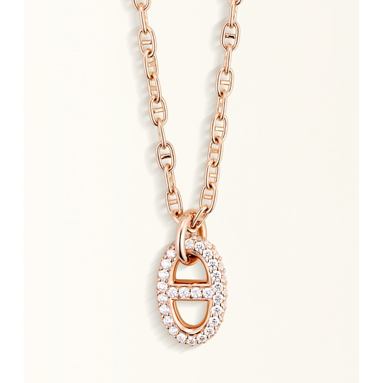 AiH Shi-H108616B Diamond Japanese Character Necklace Pendant (chain length 45cm)