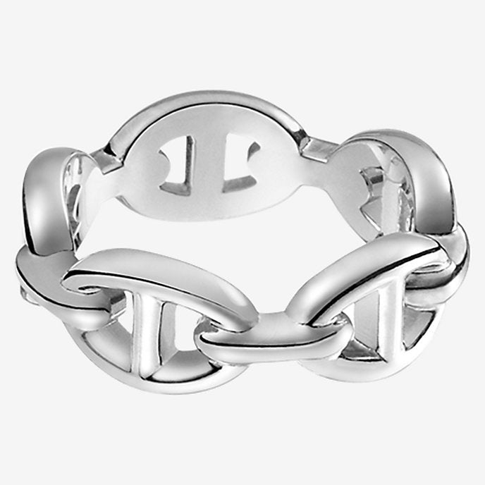 AiHshi-H109507B 7.4mm guest version pig nose light gold day ring 14#