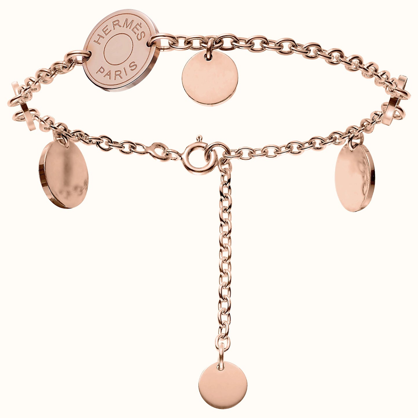 AiHshi-H109594B light gold round bracelet