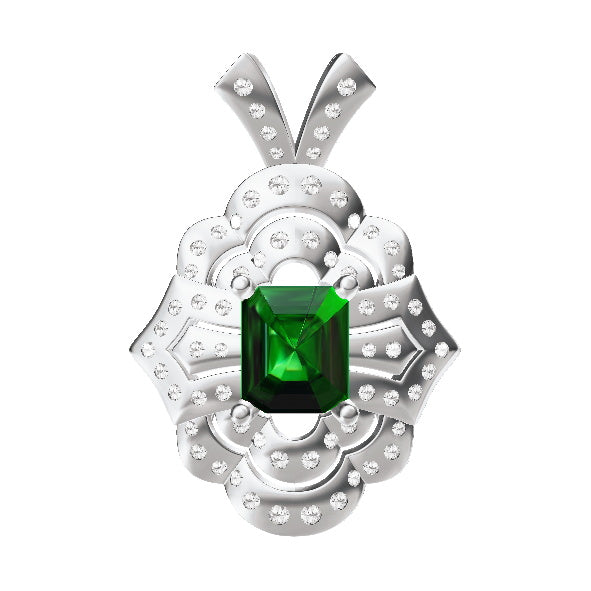 GLF-8626220 Octagonal Stone Pendant