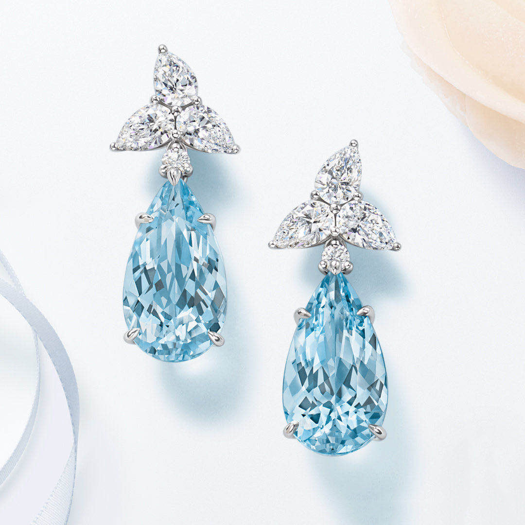HW-HRWSD water drop earrings (main stone 14.36x9.36x7.02mm)
