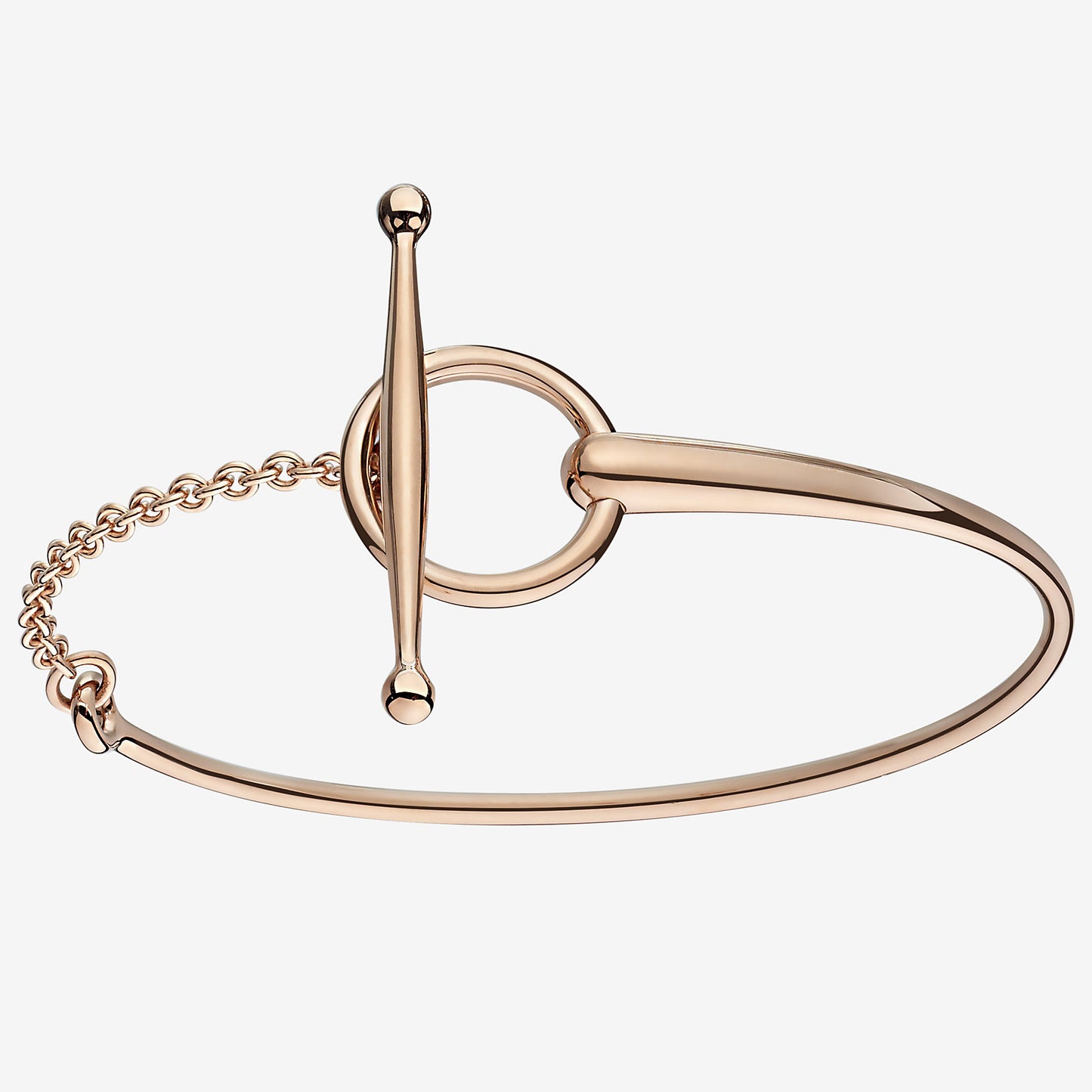 AiHshi-H215404B light gold round pull-tab bracelet 16#