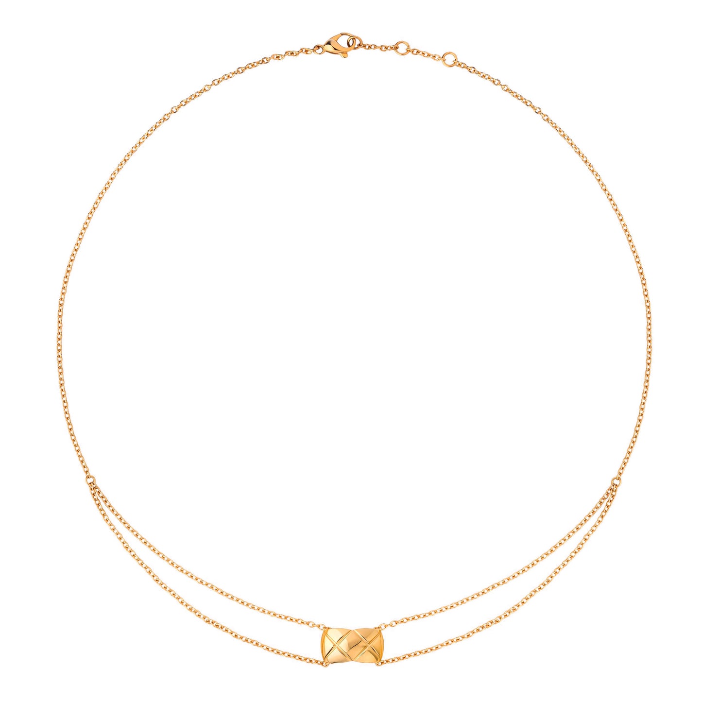 XNE-J11356 light gold fork pendant guest version