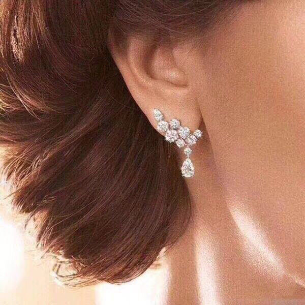 HW-EADPPSDRSPC diamond stud earrings