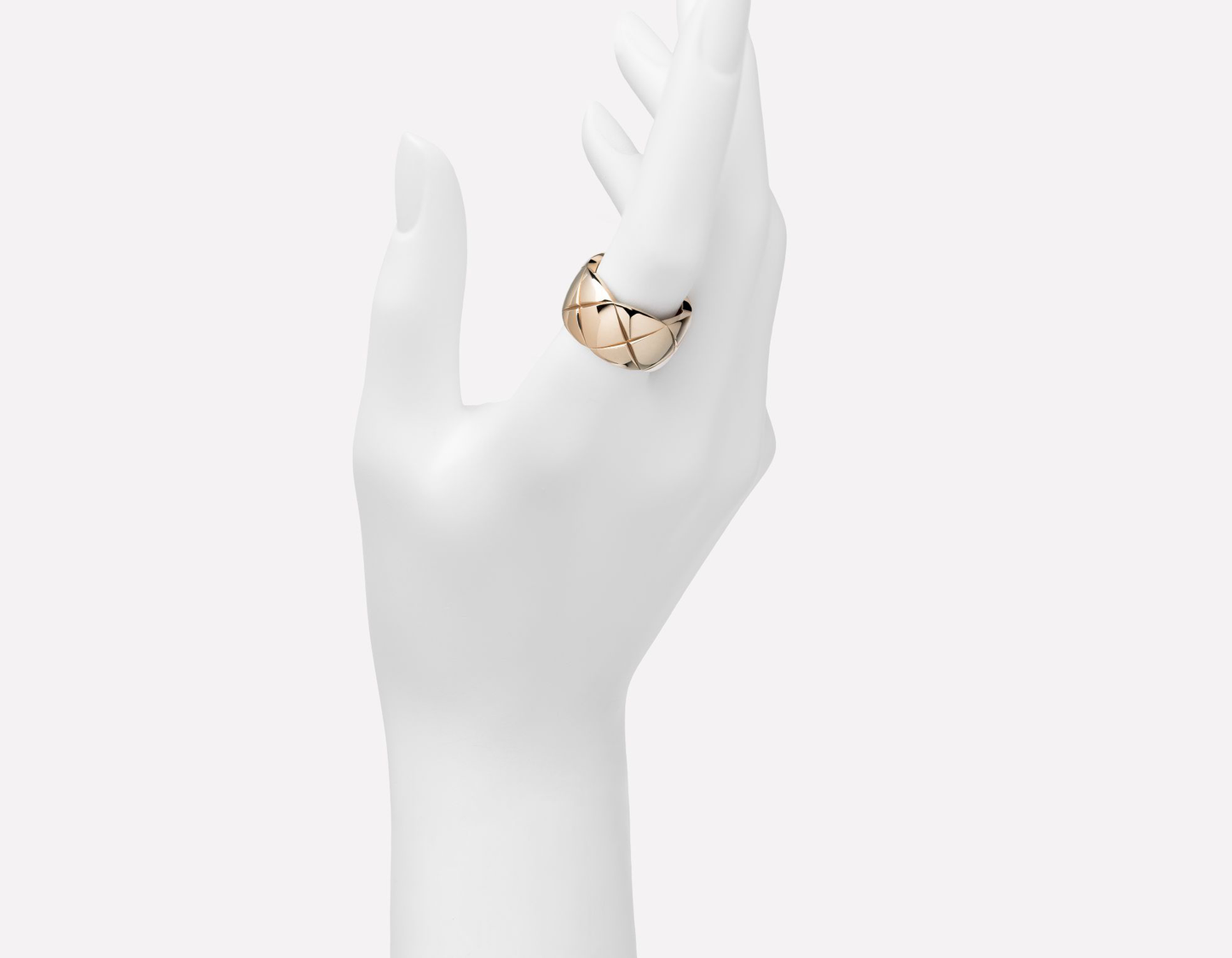 XNE-J10818 11mm wide version of light gold fork ring customer version