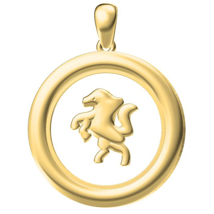 XB-XL677495 light gold pendant, horse