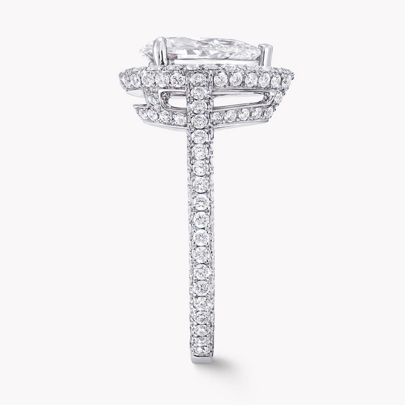GLF-4362327 water drop stone full diamond ring