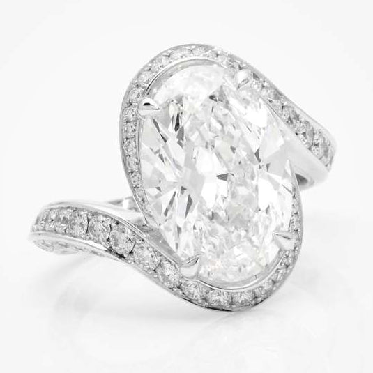 GLF-5842145四爪椭圆围石臂钻戒