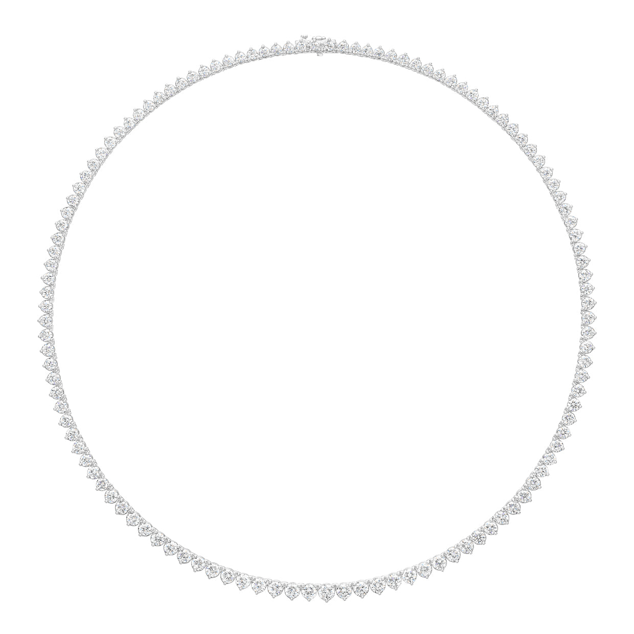 HW-NKDPSR002RI fine diamond necklace three prong set necklace