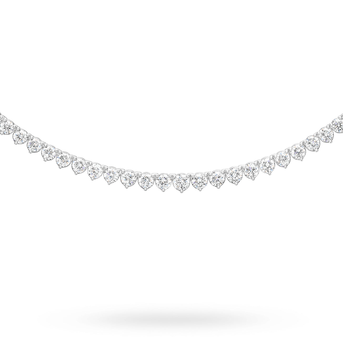 HW-NKDPSR002RI fine diamond necklace three prong set necklace
