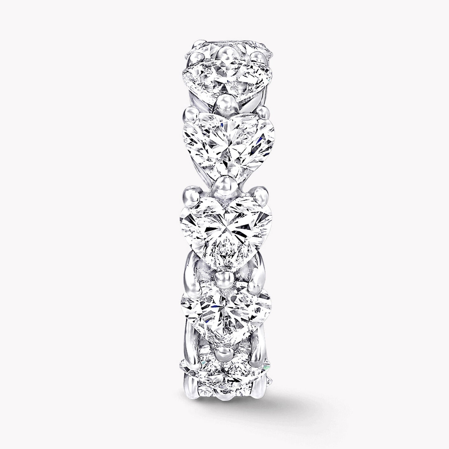 GLF-RGET051 heart-shaped row ring