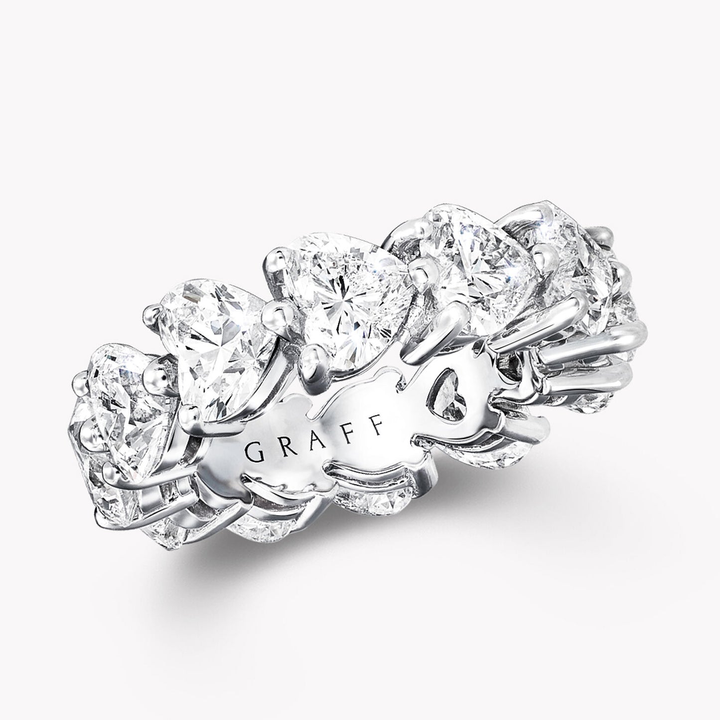 GLF-RGET051 heart-shaped row ring