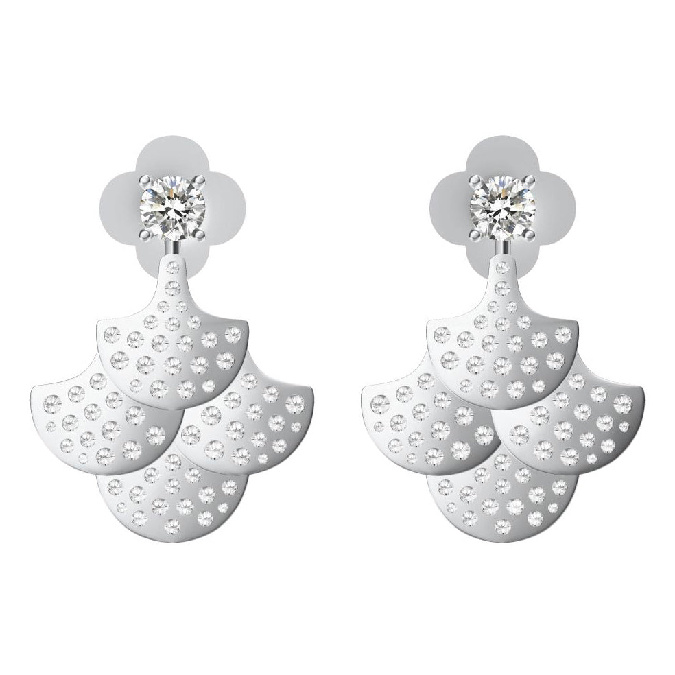 GLF-8305575扇形满钻耳环