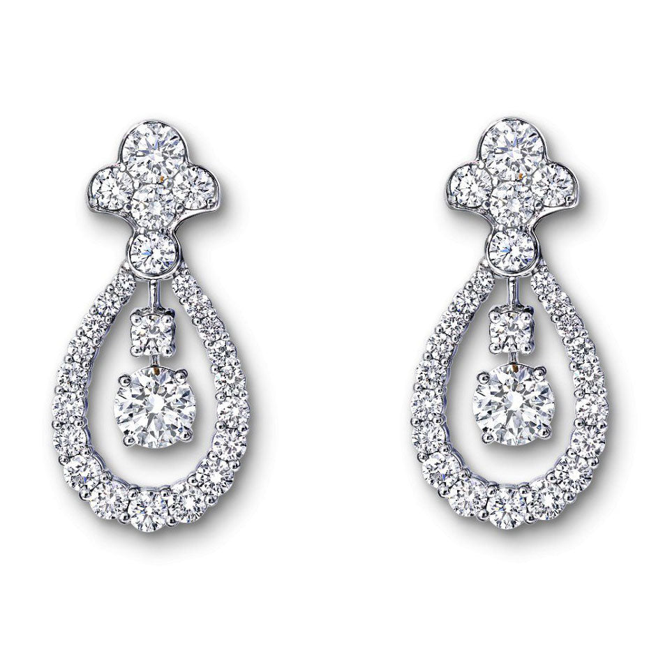 GLF-RGE857水滴外围扇形耳环