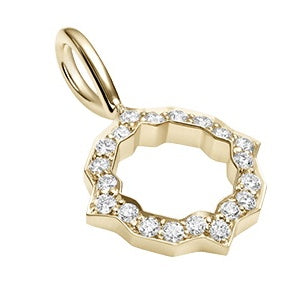 HW-CMDPRDOPBEL flower frame stone pendant, flower frame, full of diamonds