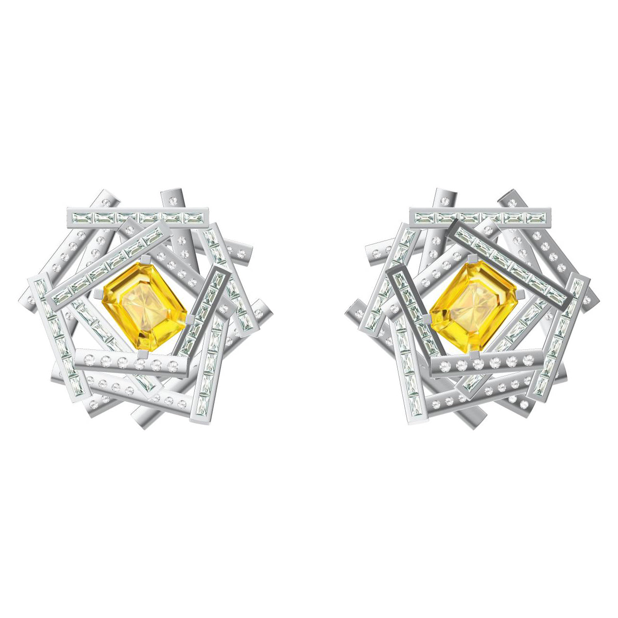 GLF-3064744梯方建筑耳钉