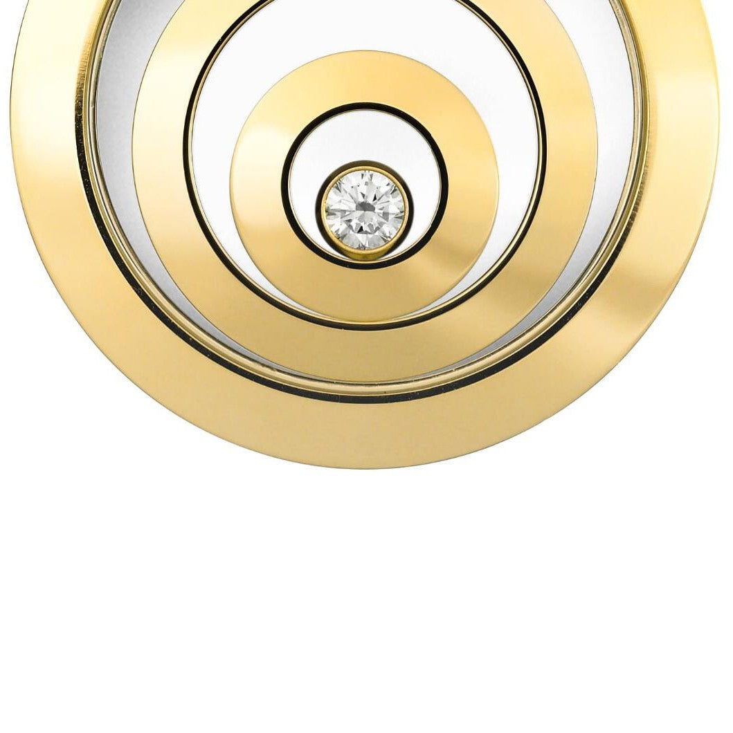 XB-795431-9001 light gold ring middle ring three ring single barrel pendant