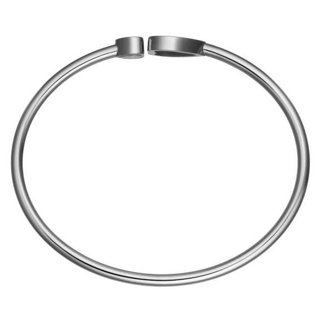 XB-857482-5900 Heart-shaped glass bucket open bracelet