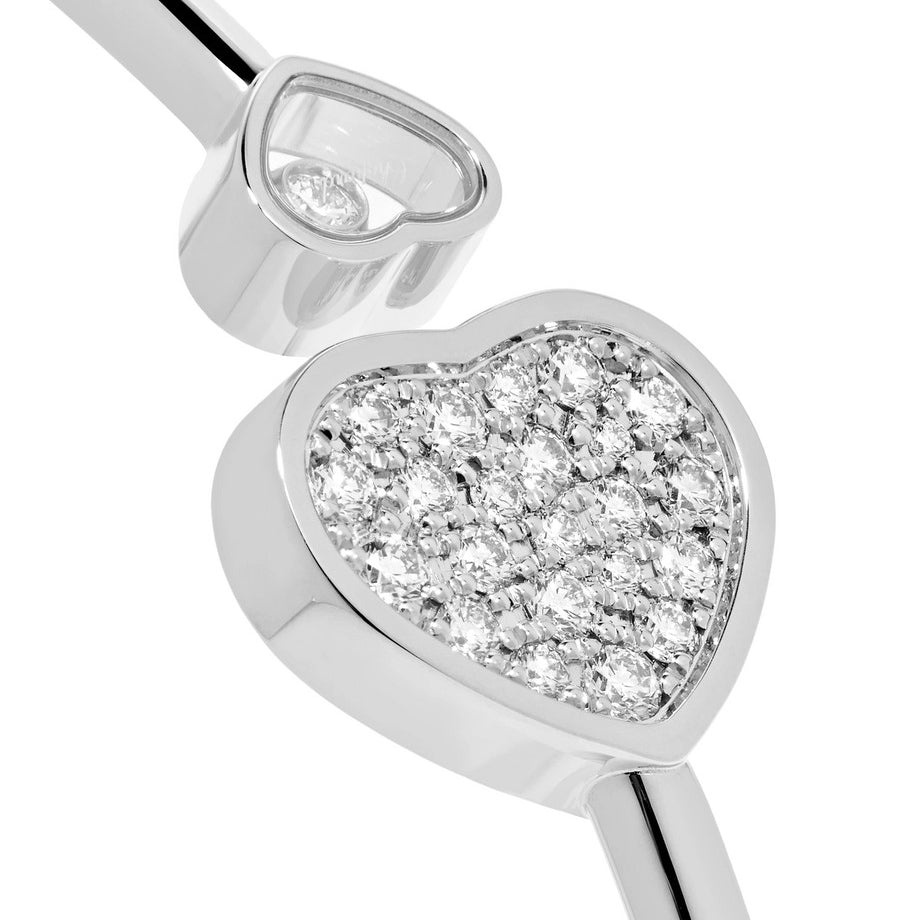 XB-857482-5900 Heart-shaped glass bucket open bracelet
