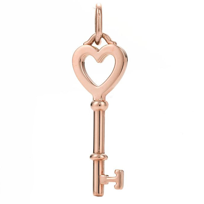 TIF41374699 guest version light gold heart-shaped key pendant 1 inch