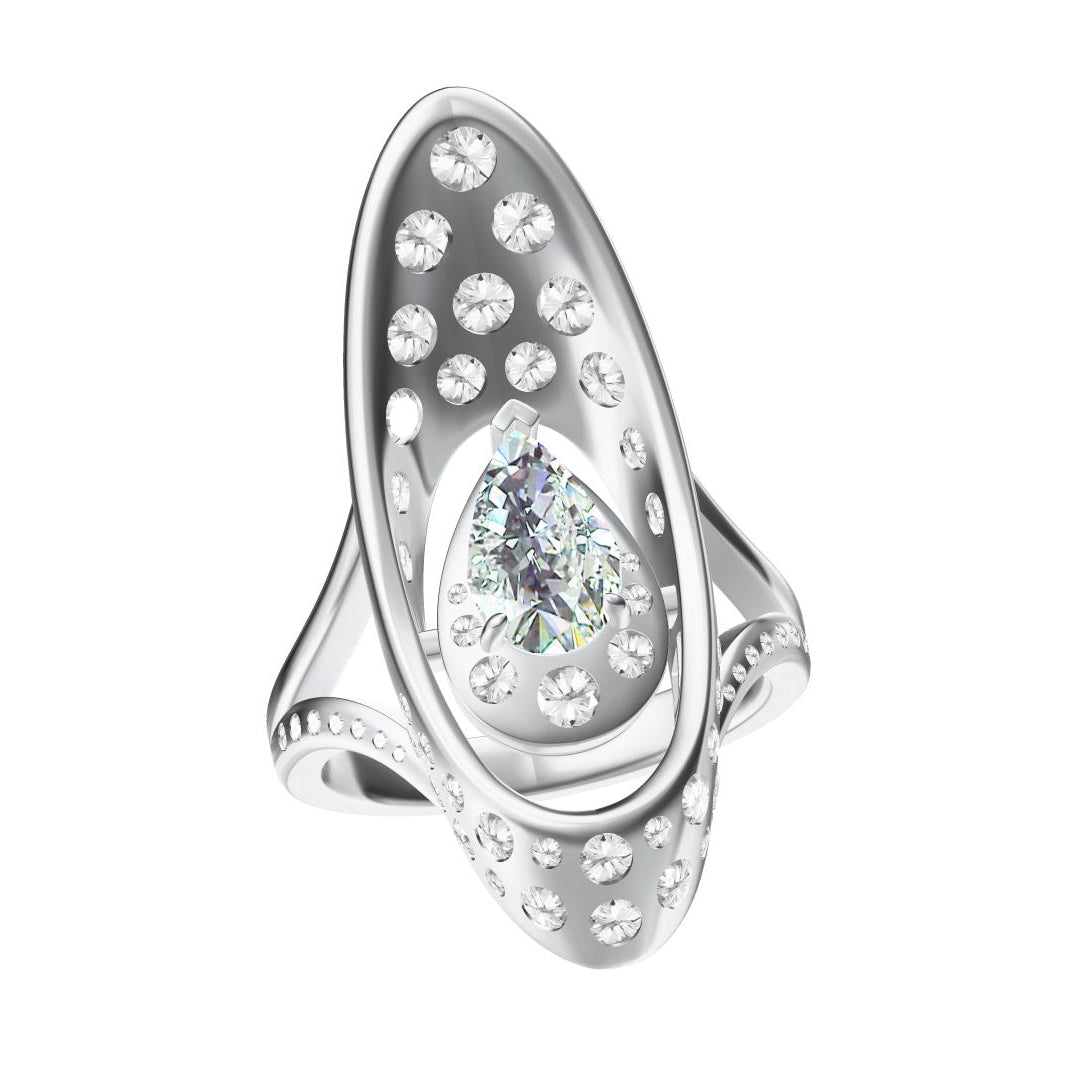 GLF-3388226梨形钻椭圆形戒指