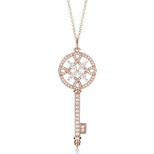 TIF60010986 full diamond Chinese knot horse eye key pendant 1.5 inches