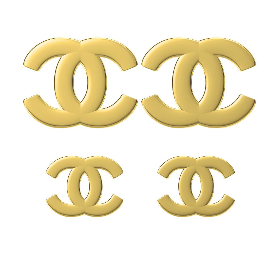 XNE-CNCEPM007 two pairs of double C earrings