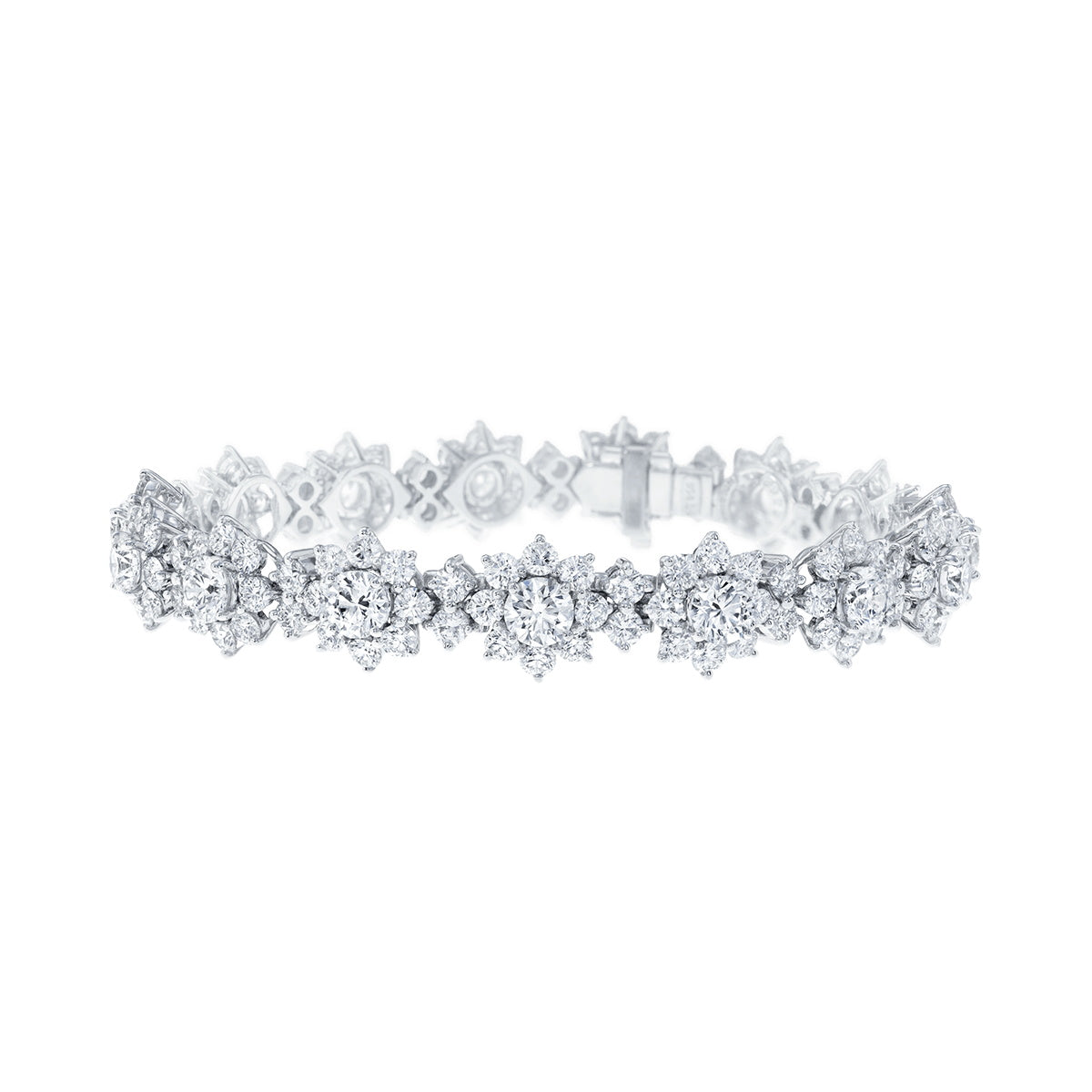 HW-BRDPNALGSF Large Sunny Flower Diamond Bracelet