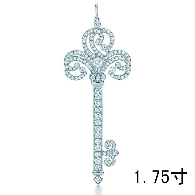 TIF77935391 fully inlaid firework-shaped key pendant 1.75 inches
